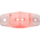 2 LED Red Marker And Clearance Light With Clear Lens