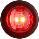 2 LED Red Marker And Clearance Light With Supplemental Turn Signal And .180 Male Bullet Plugs
