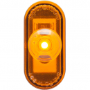 1 LED Amber Marker And Clearance Light With .180 Male Bullet Plugs