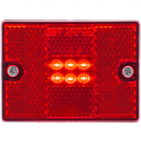 6 LED Red Marker And Clearance Light With Reflex