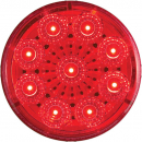 2 Inch Round 9 LED Red Marker And Clearance Light