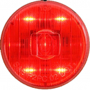 2 Inch Round 5 LED Red Marker And Clearance Light With PL-10 Connection