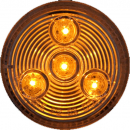 2 Inch Round 3 LED Amber Marker And Clearance Light
