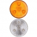 2.5 Inch Round 4 LED Amber Marker And Clearance Light 12-24 Volt