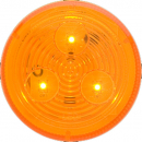 2.5 Inch Round 3 LED Amber Marker And Clearance Light With PL-10 Connection