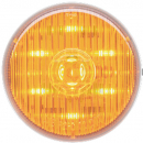 2.5 Inch Round 7 LED Amber Marker And Clearance Light With PL-10 Connection