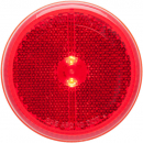 2.5 Inch Round 8 LED Red Marker And Clearance Light With Weathertight Connection