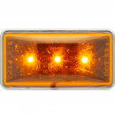 3 LED Amber Marker And Clearance Light With .180 Female Barrels