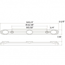 14 1/4 Inch 3 LED Red Identification Light Bar With 6 Inch Leads