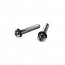 Chrome SS Console Inspection Plate Screw (Set f 4)