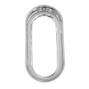 Chrome Oval Window Rubber Gasket Cover