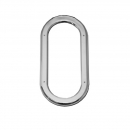 Chrome Oval Window Outside Rubber Gasket Cover