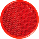 2 Inch Round Red Reflector With Adhesive Backing
