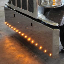 Kenworth W900L And W900B 20 Inch Standard Mount Chrome Plated Carbon Steel Box End Bumper