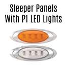 Kenworth T660 86 Inch Sleeper Panels With 5 P1 LED Lights Without Extension