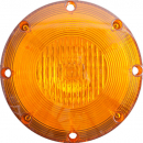 7 Inch Round Incandescent Amber Flashing Warning Light