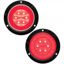 4 Inch Round 21 LED Red Stop/Turn/Tail Light With PL-3 Connection