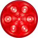 4 Inch Round 7 LED Red Stop/Turn/Tail Light With PL-3 Connection And Low Voltage Cut-Off