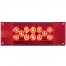 Driver Side 22 LED Red Low Profile Combination Tail Light for Enhanced Visibility