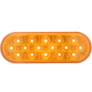 6 Inch Oval 16 LED Amber Parking/Turn Signal With PL-3 Connection