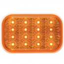 Rectangular 16 LED Amber Parking/Turn Signal With PL-3 Connection 12-24 Volt