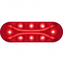 6 Inch Oval 12 LED Red Stop/Turn/Tail Light With PL-3 Connection