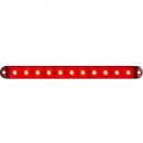15 Inch 11 LED Red Thinline Stop, Turn And Tail Light With .156 Female Barrels