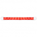 16.2 Inch 11 LED Red Thinline Stop, Turn And Tail Light With Clear Lens