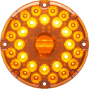 7 Inch Round 31 LED Amber Parking/Turn Signal With Gasket