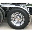 80 Inch 16 Gauge Smooth Rolled Edge Half fenders With Mounting Kit