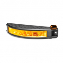 7 Inch Half Moon Surface Mount LED Work Lamp With Amber Strobe
