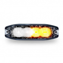 Class 1 Directional 4 LED Super Slim Surface Mount Amber And White Strobe Light With 36 Flash Patterns And L Bracket