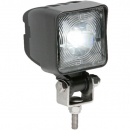 Square 1 LED Flood Beam Work Light With .180 Male Bullet On Power Lead