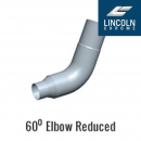 Lincoln 60 Degree Chrome Elbow 6 Inch to 5 Inch Top Leg 10 Inches Lower Leg 14 Inches