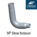 Lincoln 90 Degree Chrome Elbow 6 Inch to 5 Inch Top Leg 29 Inches Lower Leg 20 Inches