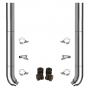 TPHD 8" Chrome Exhaust Kit For Peterbilt 379/378/389 Glider