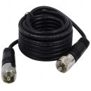 TPHD Black CB Antenna Coax Cable With PL-259 Connectors