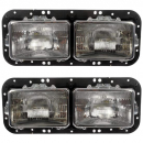 TPHD Dual Square Headlight Assembly For Freightliner Classic And Kenworth 