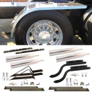66 Inch 16 Gauge Smooth Rolled Edge Half Fenders With Mounting Kit