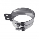 Trux 8 Inch Chrome Stainless Steel Clamp Angled