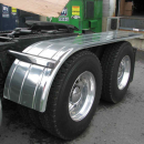 144 Inch 3 Ribbed Stainless Steel Half Fenders With Rolled Edge