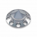 Chrome Plastic ABS Front Pointed Hub Cover