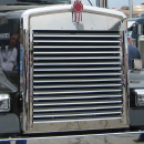 Kenworth W900L Stainless Steel 16 Bar Louvered Grille Kit
