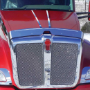 Kenworth T680 Long Hood With Set Forward Axle 2015 And Newer Stainless Steel Center Hood Trim