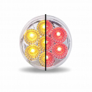 2in Dual Revolution Amber Marker to Red Auxiliary Round LED Ligh