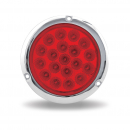 4 Inch 19 LED Stop/Turn/Tail Round Light With Flange Mount