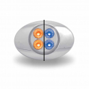 M3 Style Dual Amber/Blue Marker 4 LED All in One Light