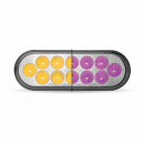 Oval Dual Revolution Amber/Purple Turn Signal Marker 12 LED