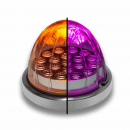 Dual Revolution Purple Auxiliary To Amber Clearance And Marker 19 LED Watermelon Light