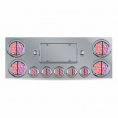 Rear Center Panel With 4 - 4 Inch And 5 - 2 Inch Red To Purple Dual Revolution LED Lights